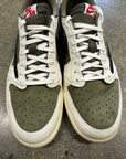 AIR JORDAN TRAVIS SCOTT LOW MEDIUM OLIVE - SIZE 11.5 (WORN)