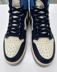 AIR JORDAN 1 HIGH OBSIDIAN - SIZE 12 (WORN)