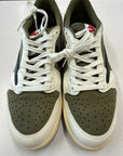 AIR JORDAN 1 LOW TRAVIS SCOTT OLIVE - SIZE 9.5 (WORN)