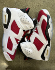 AIR JORDAN 6 CARMINE 2021 - SIZE 9.5 (WORN)