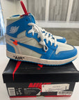 DS AIR JORDAN 1 HIGH OFF WHITE UNC - SIZE 7.5 (MISSING ORANGE LACES)