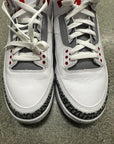 AIR JORDAN 3 FIRE RED 2022 - SIZE 8.5 (WORN) - SUPER CLEAN