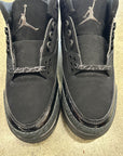 AIR JORDAN 3 BLACK CAT 2025 - SIZE 8 (WORN) - SUPER CLEAN