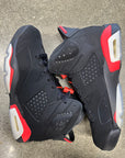AIR JORDAN 6 BLACK INFRARED 2019 - SIZE 8 (WORN)