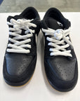 DUNK LOW PRO SB BLACK WHITE GUM - SIZE 10 (WORN)