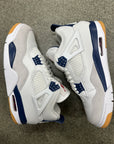 AIR JORDAN 4 SB NAVY - SIZE 10.5 (WORN) - SLIGHTLY DAMAGED BOX