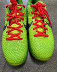 KOBE 6 PROTRO GRINCH - SIZE 7.5 (WORN)