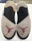 AIR JORDAN 5 FIRE RED SILVER TONGUE 2020 - SIZE 9 (WORN)