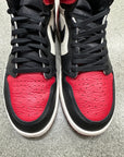 AIR JORDAN 1 BRED TOE - SIZE 12.5 (WORN)