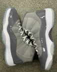 AIR JORDAN 11 COOL GREY 2021 GS - SIZE 5.5Y (WORN)