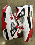 AIR JORDAN 4 FIRE RED 2020 - SIZE 10.5 (WORN) - SLIGHTLY DAMAGED BOX