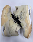 OFF WHITE WMNS AIR JORDAN 4 SAIL - SIZE W12 M10.5 (WORN)