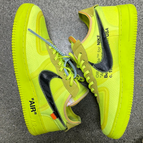 AIR FORCE 1 LOW OFF WHITE VOLT SIZE 11.5 (WORN)
