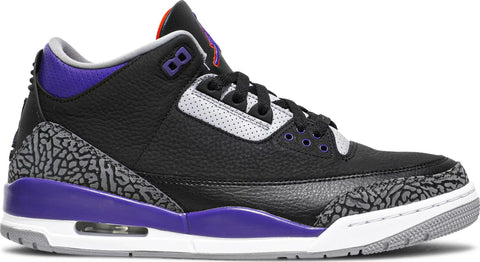 Air Jordan 3 Retro "BLACK COURT PURPLE"