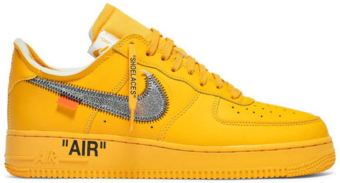 Nike OFF-WHITE x Air Force 1 "UNIVERSITY GOLD"
