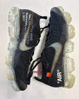 OFF WHITE AIR VAPORMAX BLACK 2018 - SIZE 9.5 (WORN)