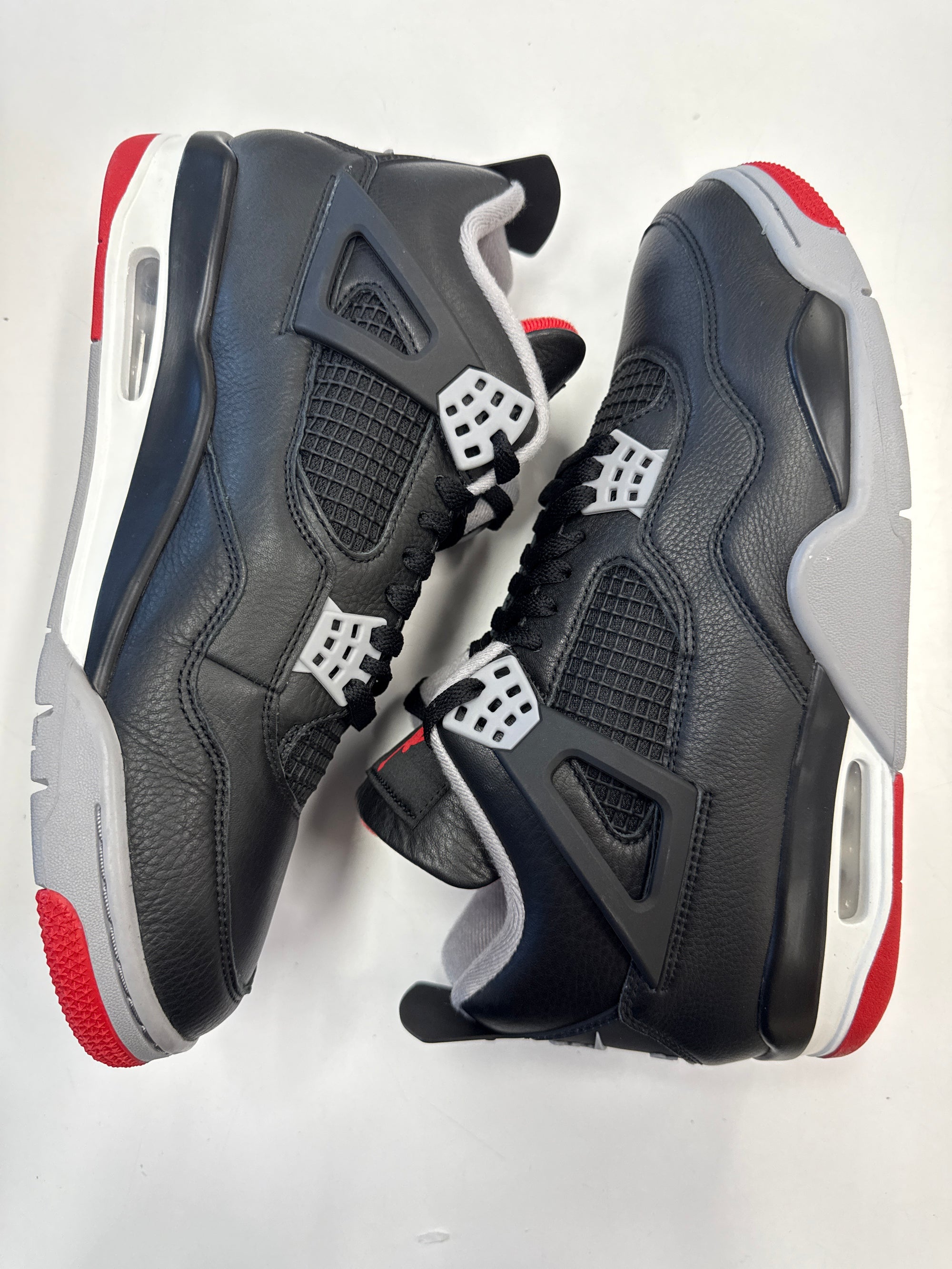 AIR JORDAN 4 BRED REIMAGINED - SIZE 11 (WORN) - SUPER CLEAN - SMALL PUNCTURE IN LID