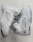 AIR JORDAN 5 WHITE METALLIC 2026 - SIZE 10.5 (WORN)