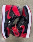 AIR JORDAN 1 PATENT BRED - SIZE 10.5 (WORN)