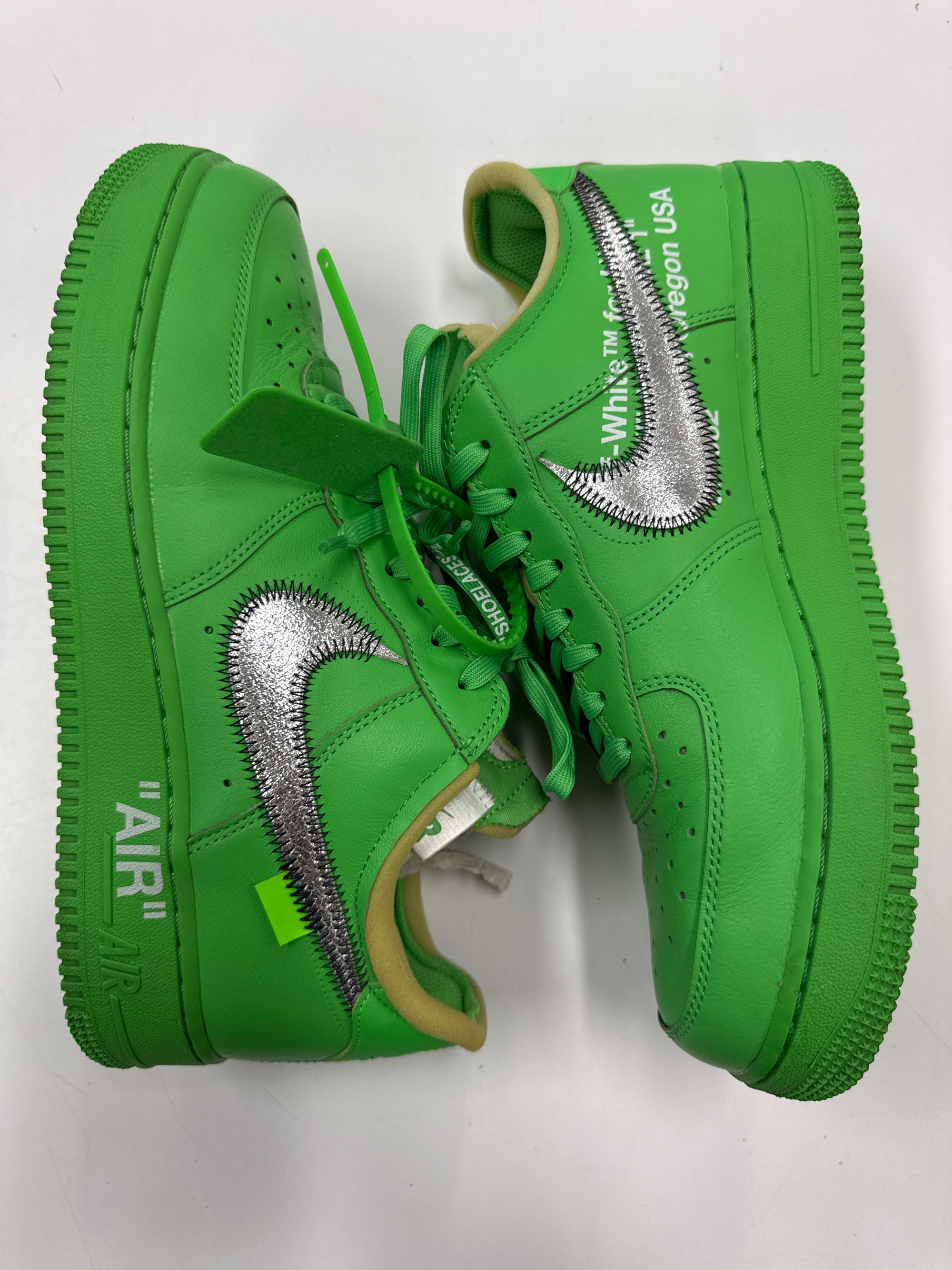 OFF WHITE AIR FORCE 1 LOW BROOKLYN - SIZE 9 (WORN)