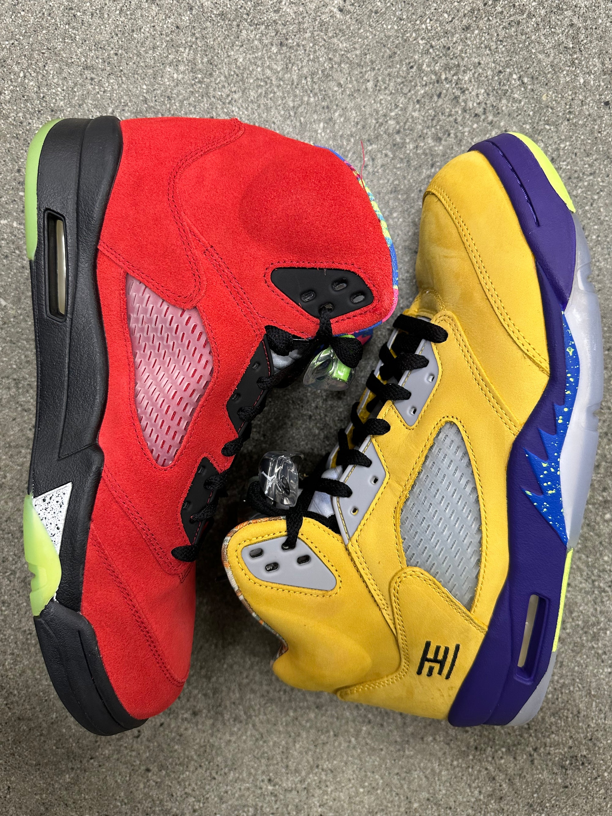 AIR JORDAN 5 WHAT THE - SIZE 11.5 (WORN)