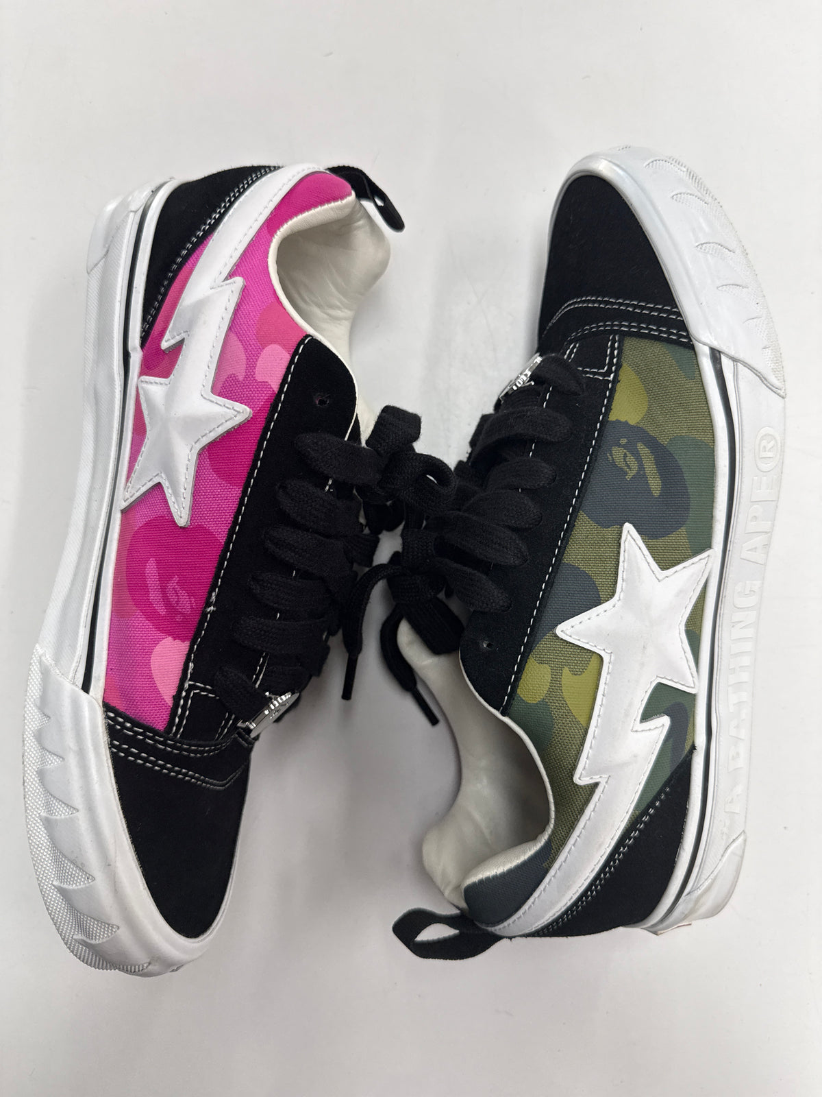 VANS KNU SKOOL BAPE CAMO GREEN - SIZE 11 (WORN)