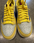 WMNS AIR JORDAN 1 LOW TRAVIS SCOTT CANARY - SIZE W10.5 M9 (WORN) - SUPER CLEAN