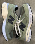 NEW BALANCE JJJJOUND OLIVE M990 - SIZE 8.5 (WORN)
