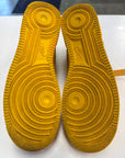 OFF WHITE AIR FORCE 1 LOW UNIVERSITY GOLD - SIZE 11 (WORN)