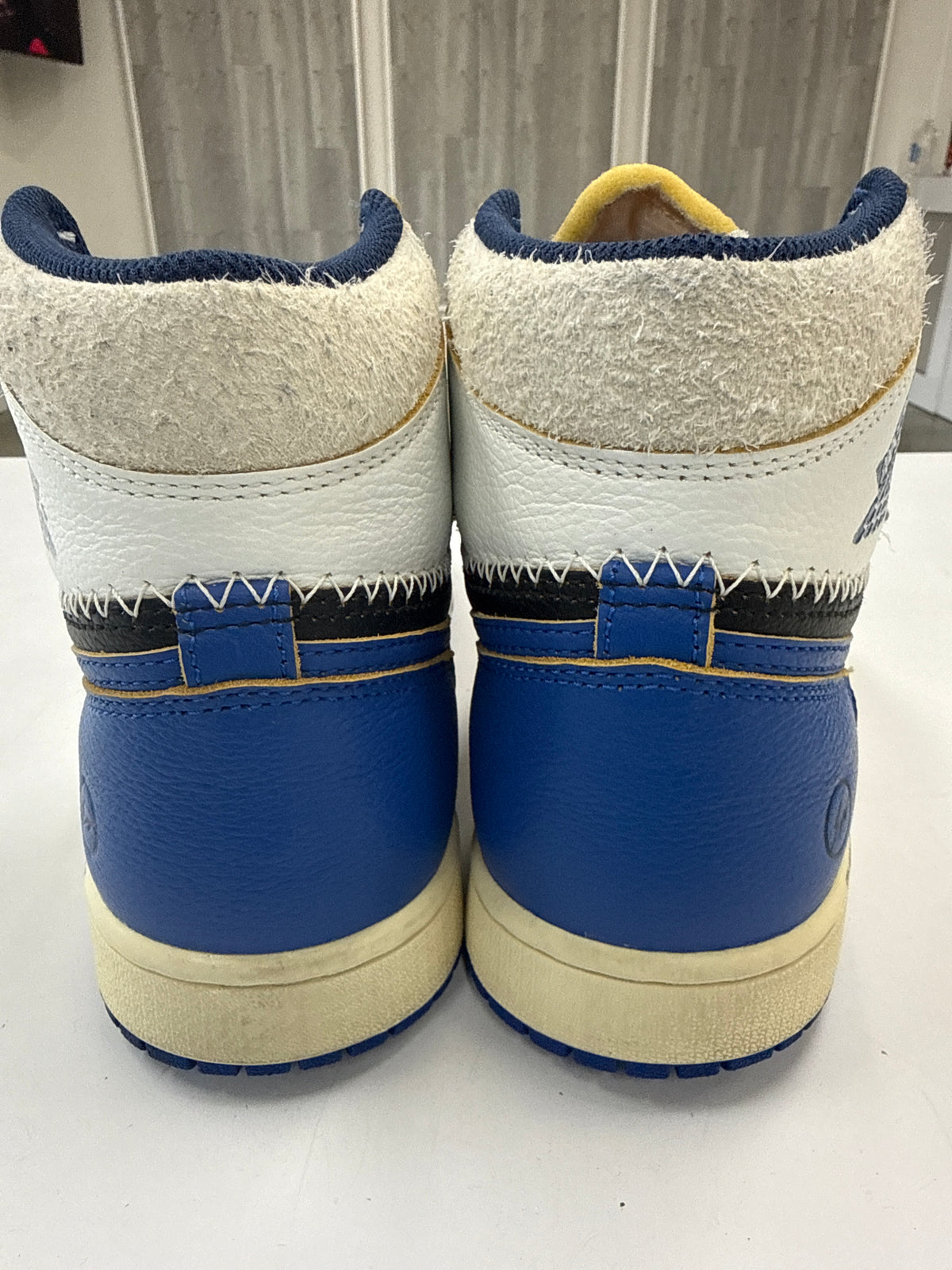 AIR JORDAN 1 HIGH FRAGMENT X UNION LA SPORT ROYAL - SIZE 8 (WORN)