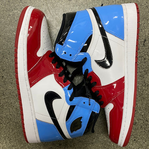AIR JORDAN 1 FEARLESS UNC TO CHICAGO SIZE 9.5 (WORN)