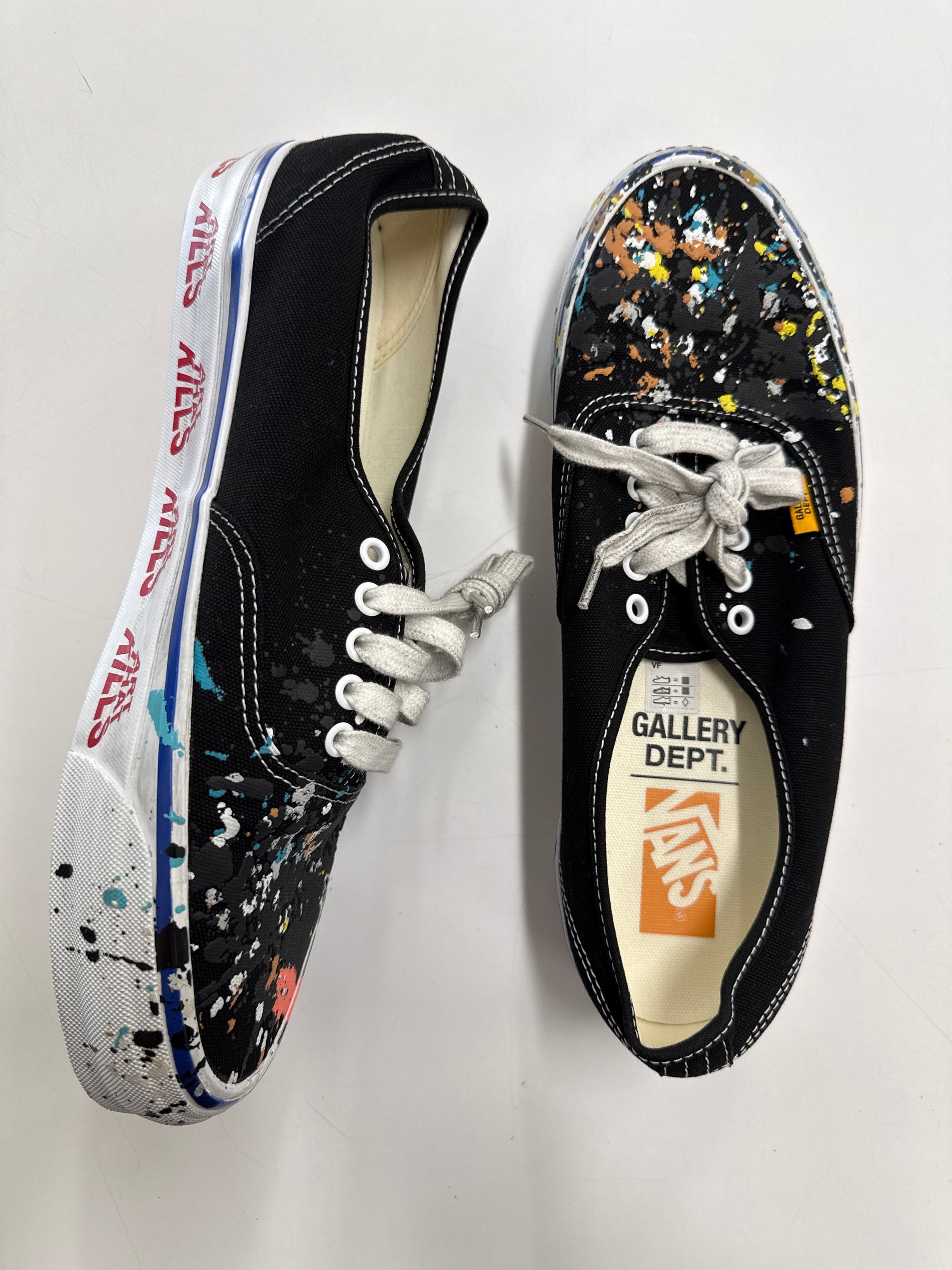 VANS AUTHENTIC REISSUE 44 GALLERY DEPT. ART THAT KILLS BLACK - SIZE 11.5 (WORN)
