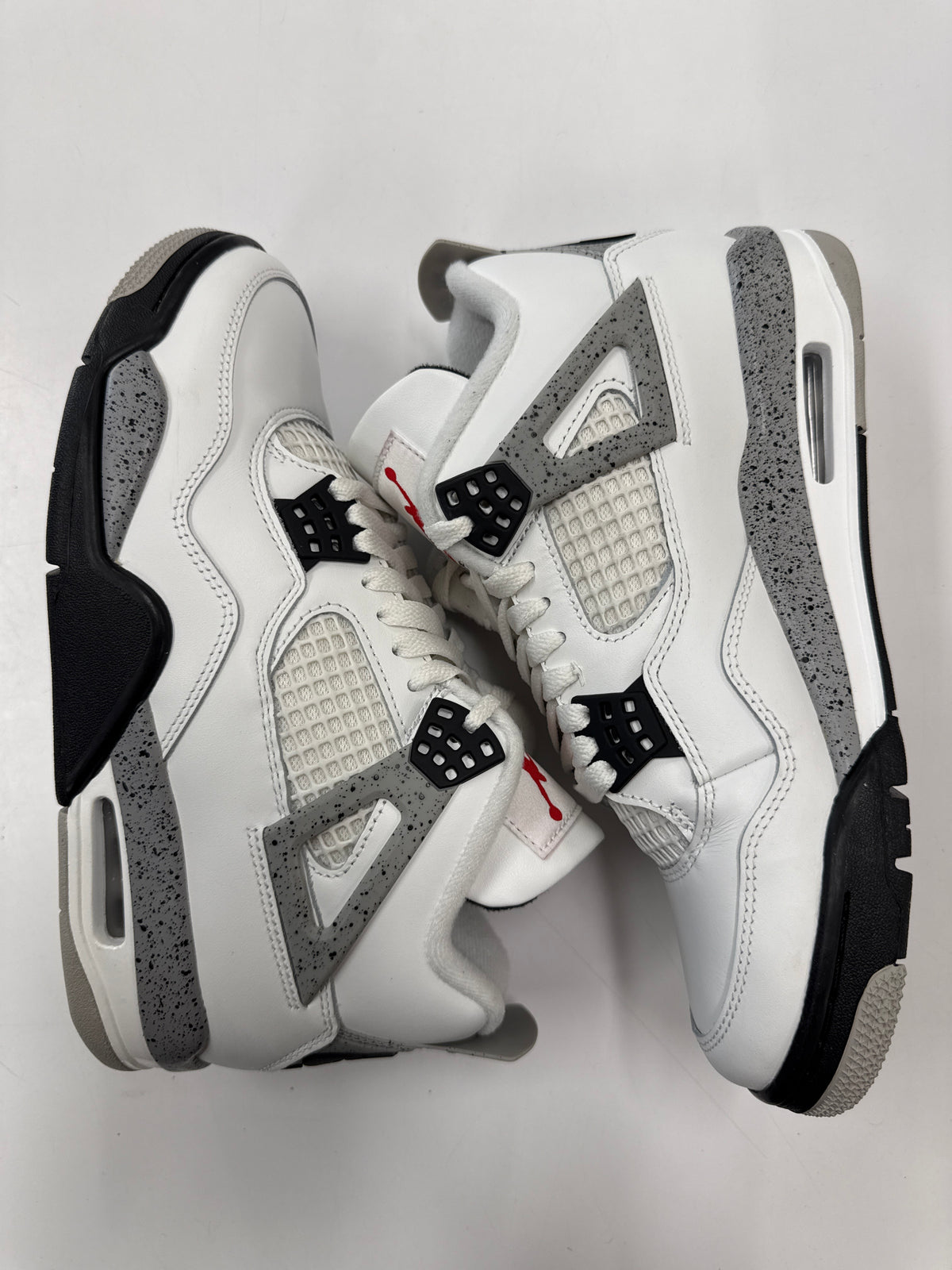 AIR JORDAN 4 WHITE CEMENT 2025 - SIZE 7.5 (WORN) - SUPER CLEAN