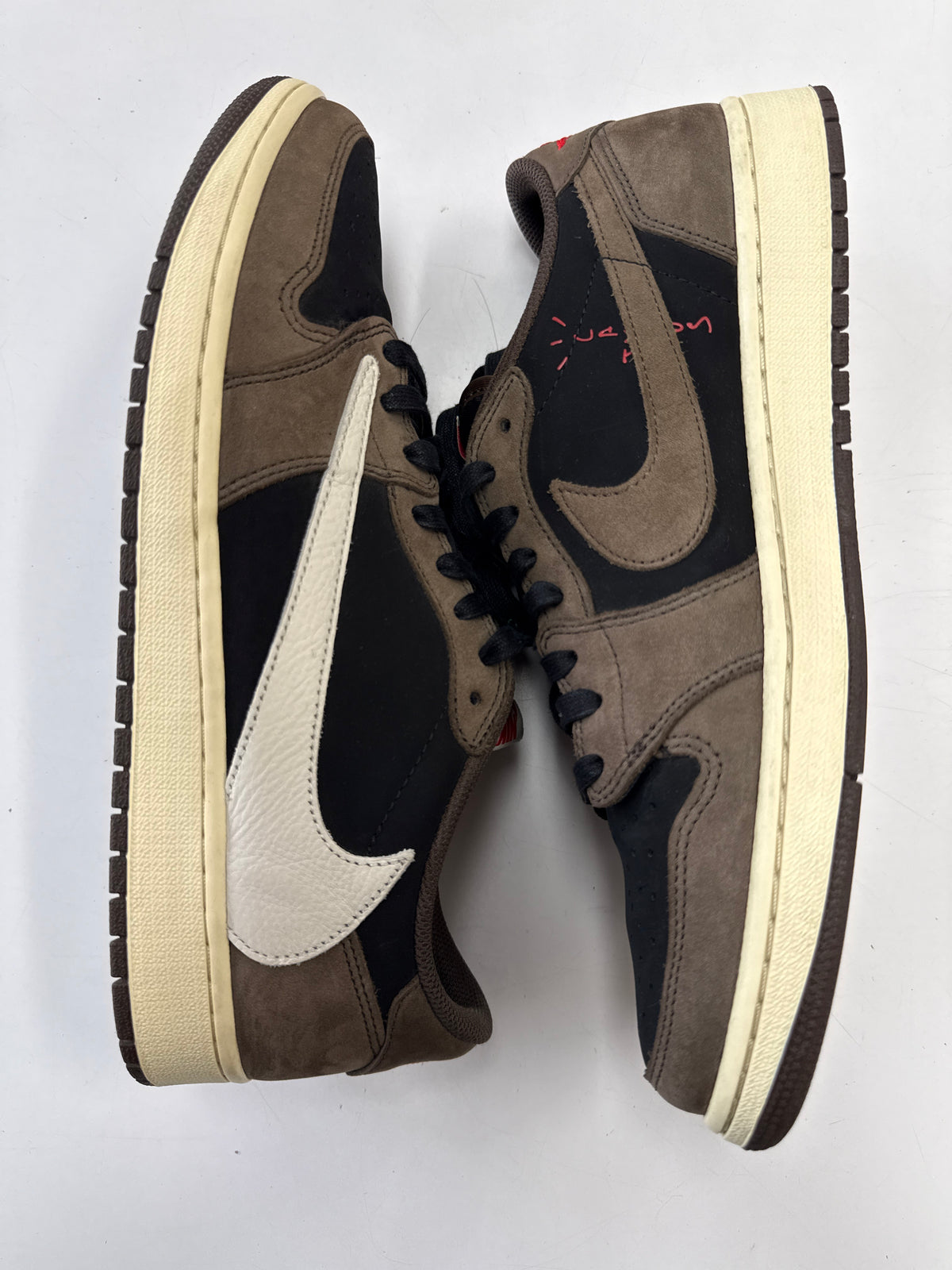 AIR JORDAN 1 LOW TRAVIS SCOTT MOCHA - SIZE 12 (WORN)