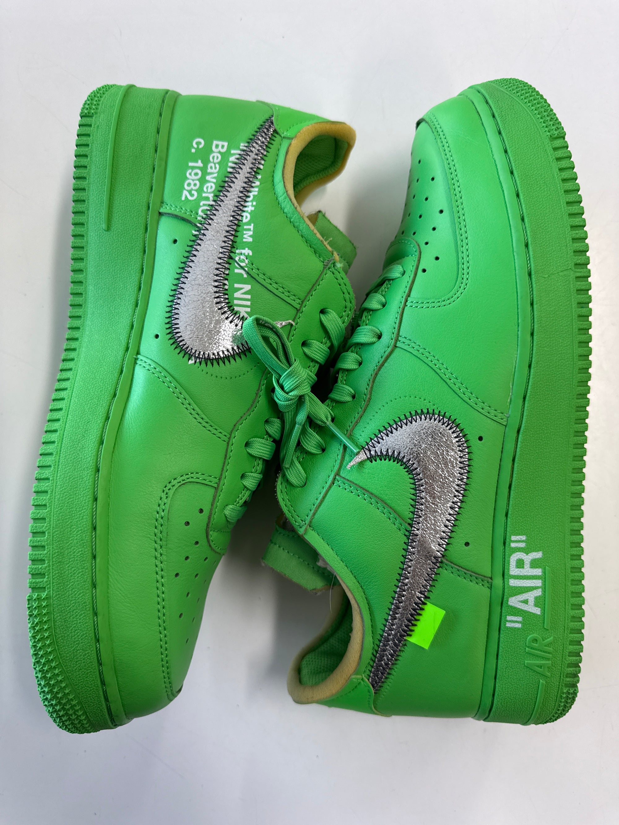 OFF WHITE AIR FORCE 1 LOW BROOKLYN - SIZE 10 (WORN)