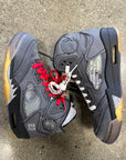 OFF WHITE AIR JORDAN 5 MUSLIN - SIZE 5 (WORN)