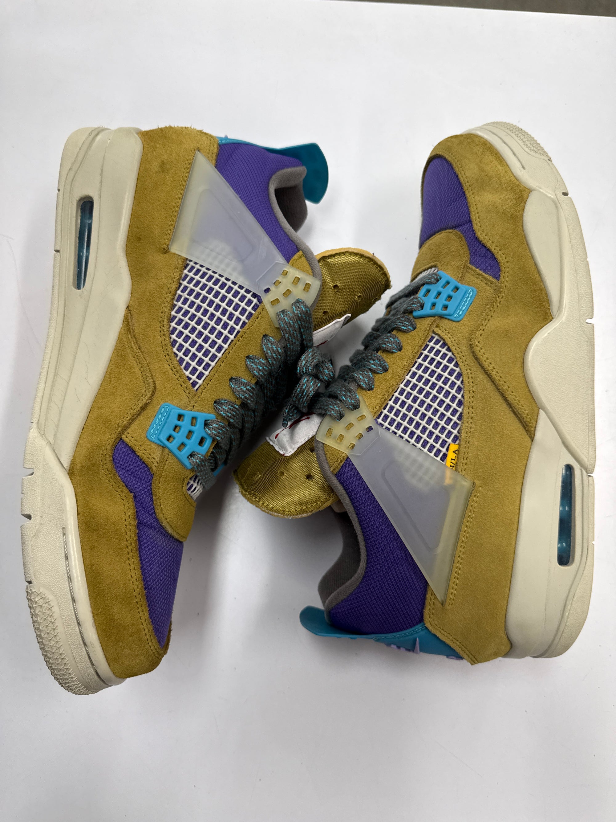 AIR JORDAN 4 UNION DESERT MOSS - SIZE 12 (WORN)