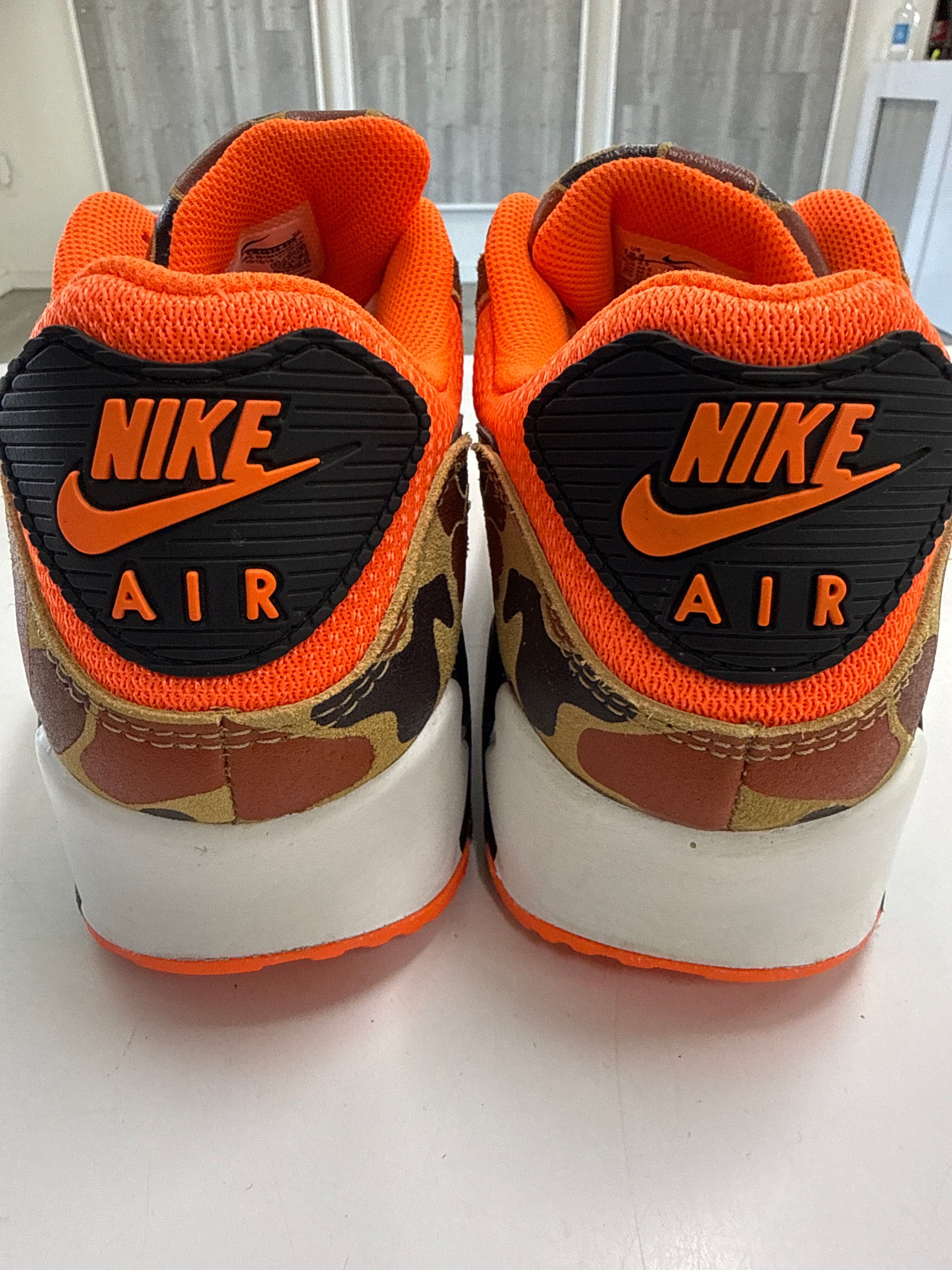 AIR MAX 90 DUCK CAMO ORANGE - SIZE 10.5 (WORN)