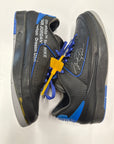 OFF WHITE JORDAN 2 LOW BLACK BLUE - SIZE 12 (WORN)