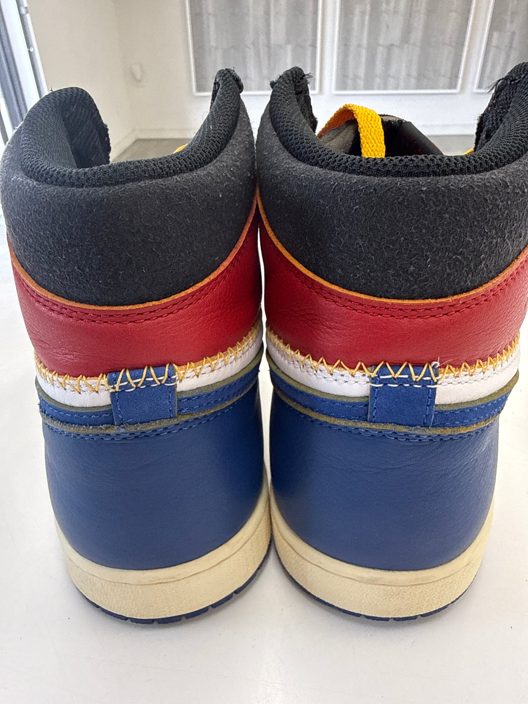 AIR JORDAN 1 HIGH UNION STORM BLUE - SIZE 11.5 (WORN) - SUPER CLEAN