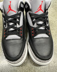 AIR JORDAN 3 BLACK CEMENT 2024 - SIZE 10.5 (WORN) - SUPER CLEAN