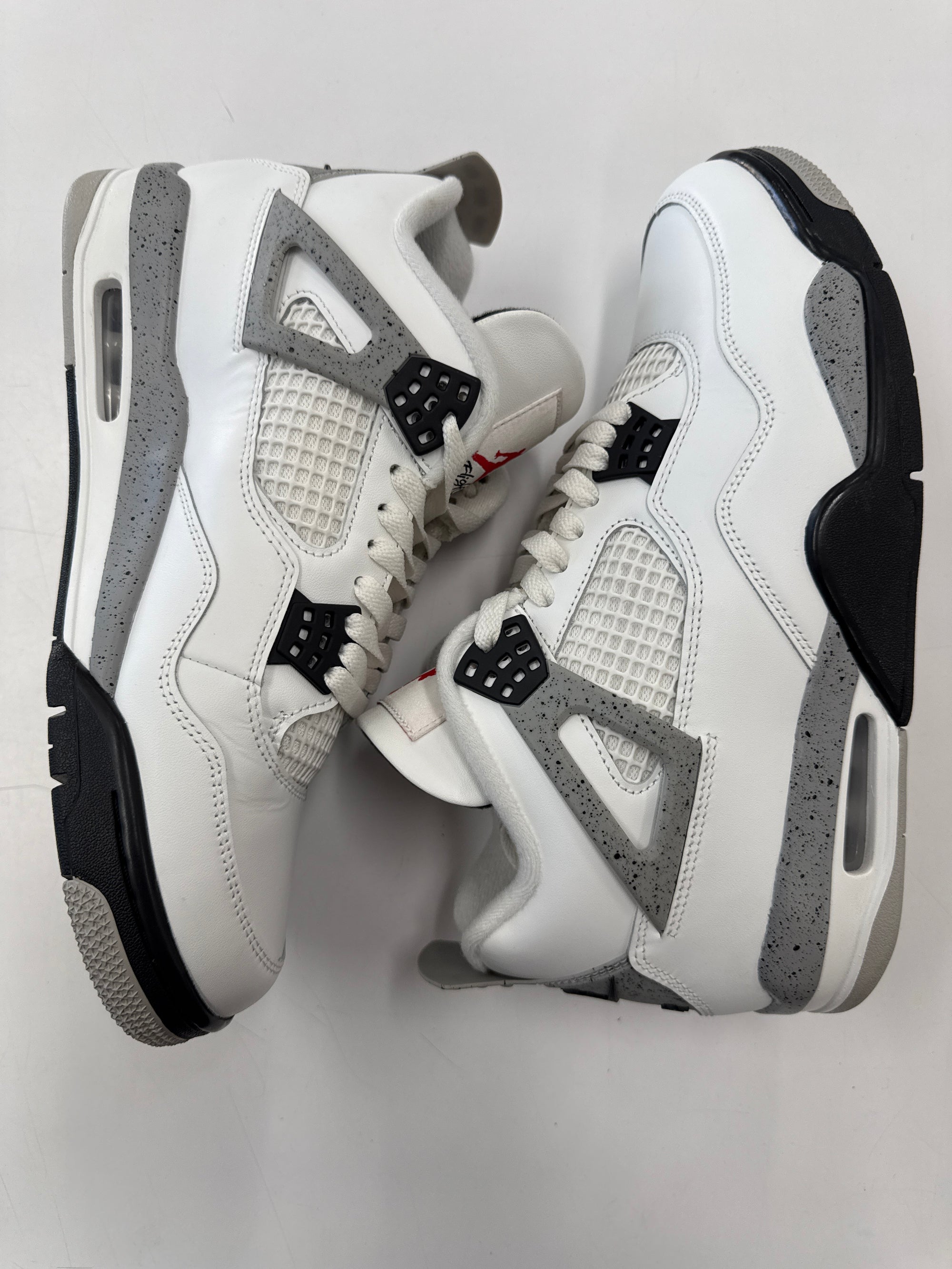 AIR JORDAN 4 WHITE CEMENT 2025 - SIZE 11 (WORN) - SUPER CLEAN