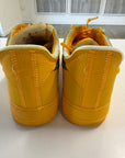 OFF WHITE AIR FORCE 1 LOW UNIVERSITY GOLD - SIZE 9.5 (WORN)