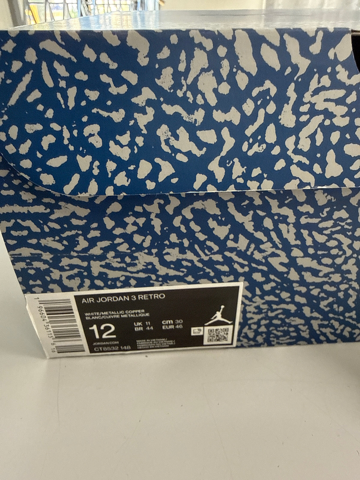 AIR JORDAN 3 WIZARDS - SIZE 12 (WORN)