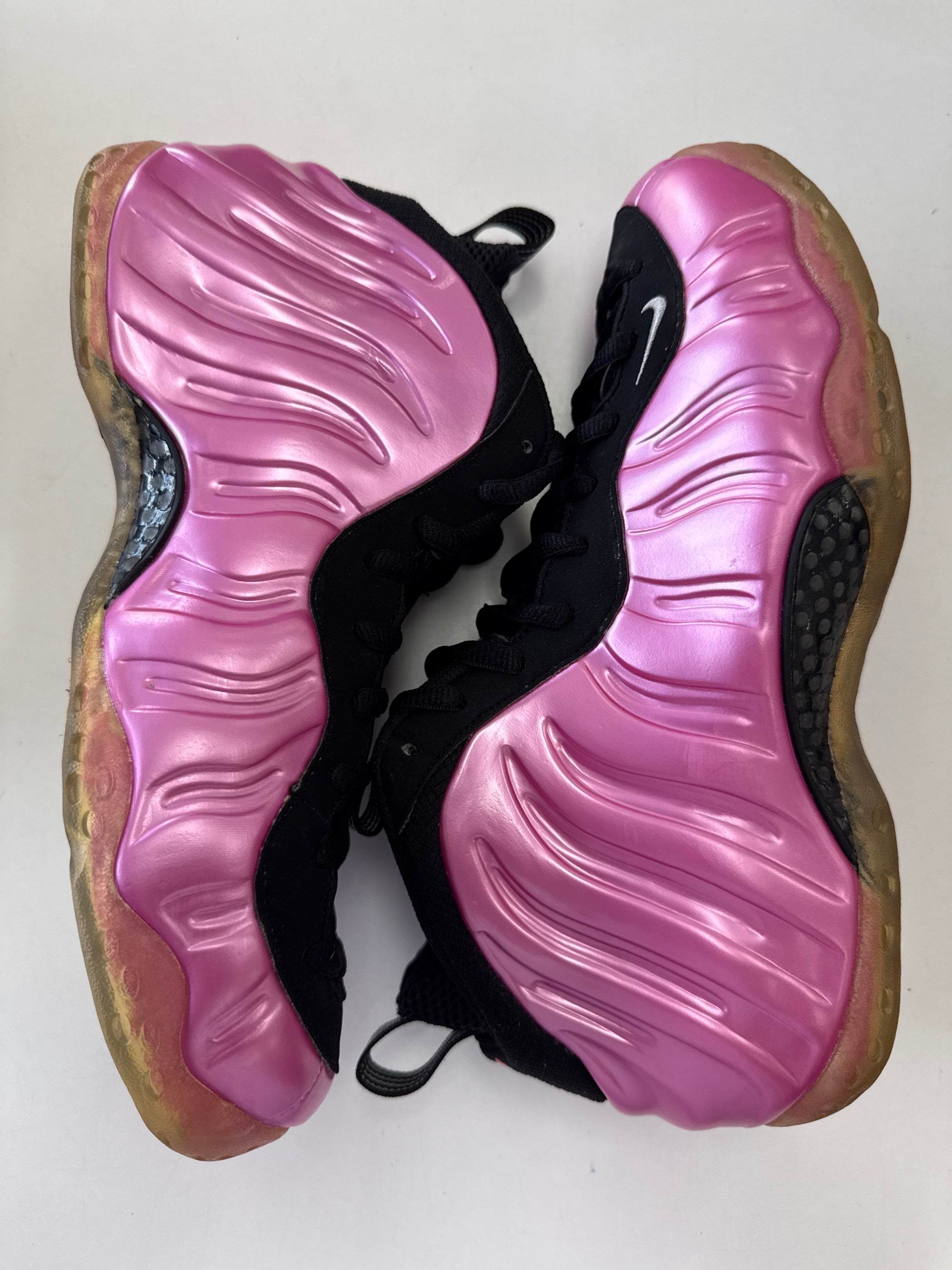 AIR FOAMPOSITE ONE PEARLIZED PINK - SIZE 10.5 (WORN)