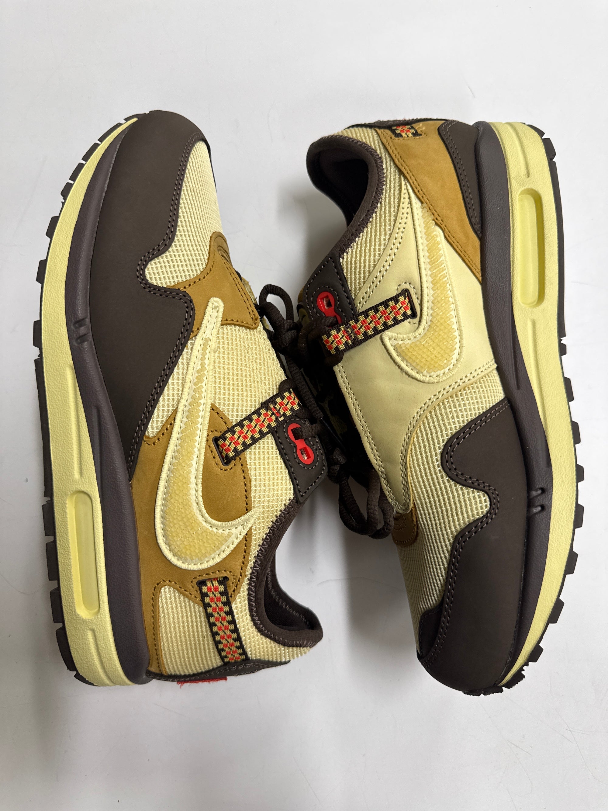 AIR MAX 1 TRAVIS SCOTT BAROQUE BROWN - SIZE 8.5 (WORN)
