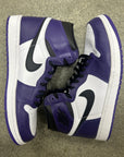 AIR JORDAN 1 HIGH COURT PURPLE 2.0 - SIZE 10.5 (WORN)