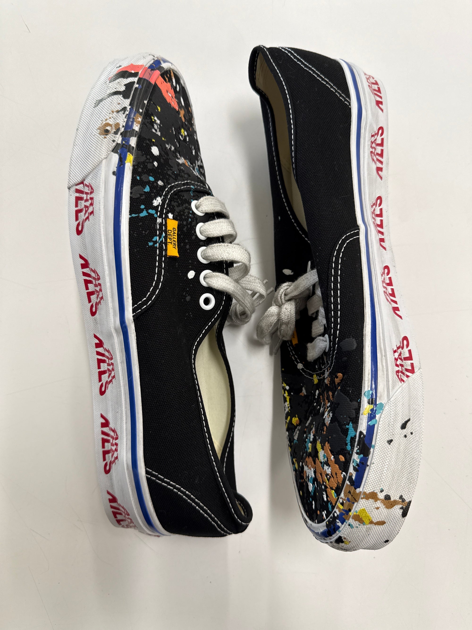 VANS AUTHENTIC REISSUE 44 GALLERY DEPT. ART THAT KILLS BLACK - SIZE 11.5 (WORN)
