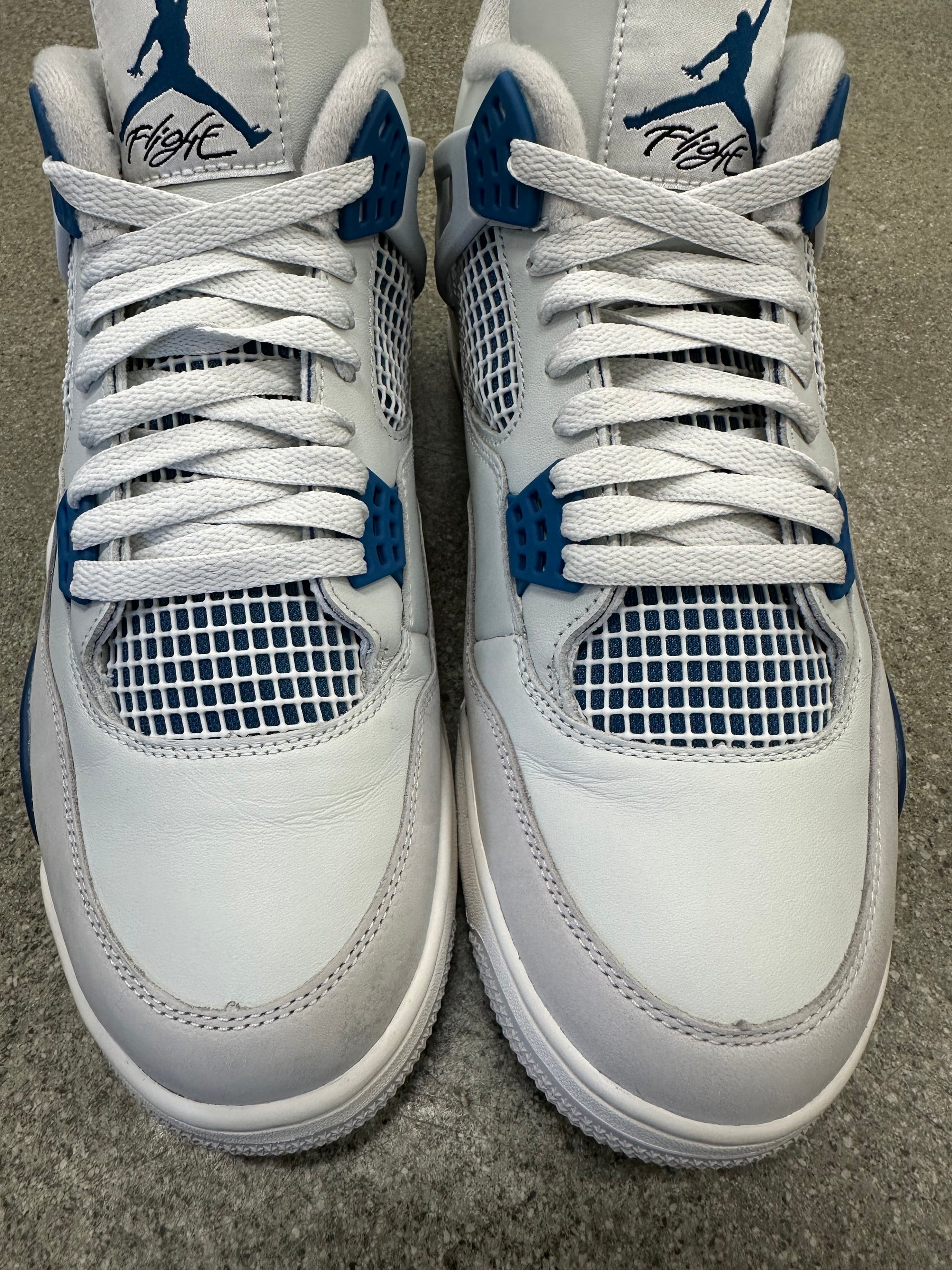 AIR JORDAN 4 MILITARY BLUE 2024 - SIZE 12 (WORN) (SUPER CLEAN)