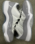 AIR JORDAN 11 LOW CEMENT GREY- SIZE 10.5 (WORN)